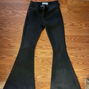 Free people black bell bottoms